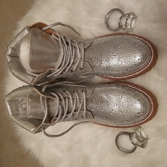 Bling Combat Boots - Picture 2 of 9